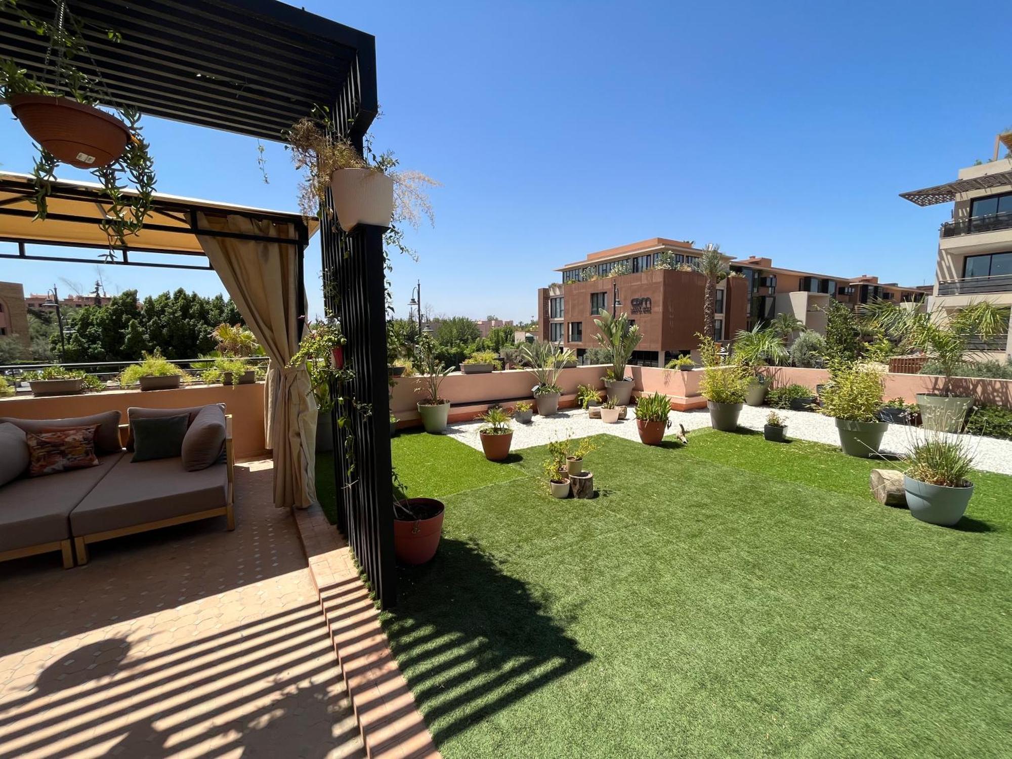 마라케시 Marrakech M Avenue Terrasse Jardin 아파트 외부 사진